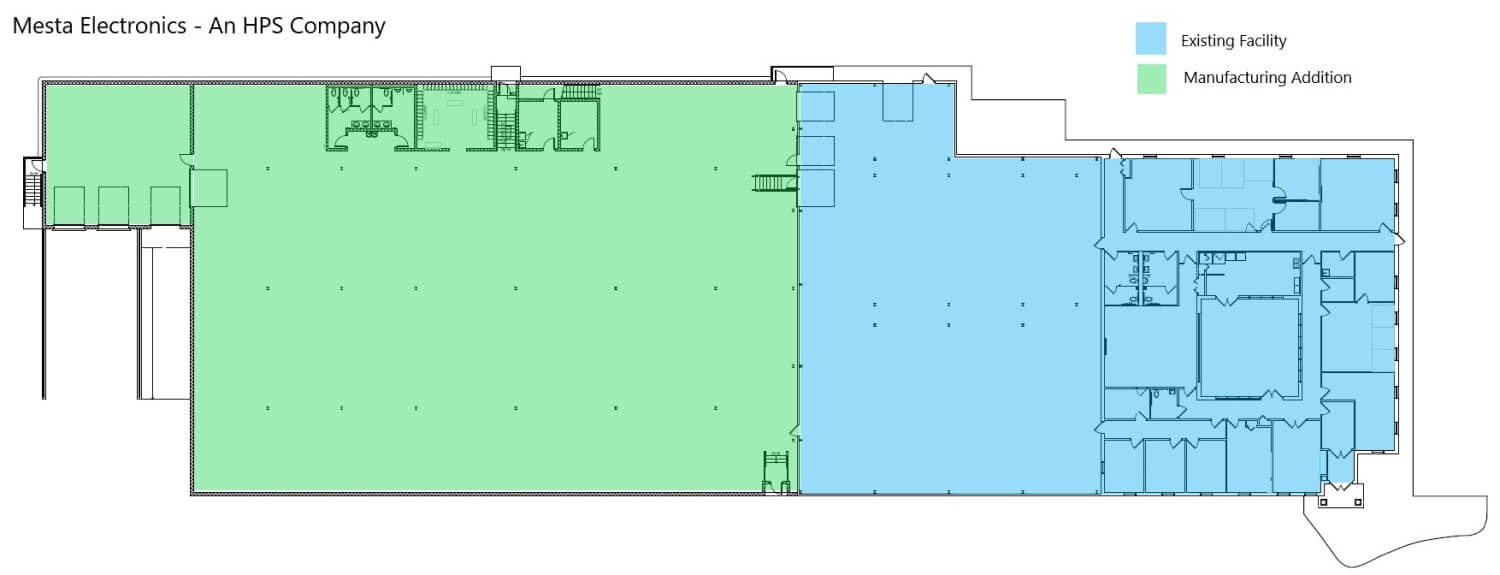 blueprint of expanded facility